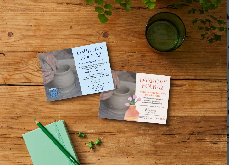 Nové dárkové poukazy na rok 2026 jsou v E-shopu